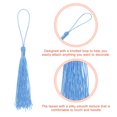 thumbnail image 3 of Unique Bargains 30Pack 5' Silky Bookmark Tassels with Loop for DIY Craft Accessory, Light Blue, 3 of 6