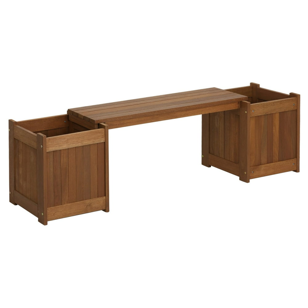 Furinno FG16011 Tioman Patio Furniture Hardwood Planter Box Walmart