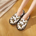 thumbnail image 4 of House Slippers for Women Men - yellow Leopard butterfly fashion Lightweight House Shoes Fuzzy Slippers, Soft Slip-On Cozy House Slippers for Woman Indoor Outdoor, 4 of 7