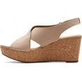 thumbnail image 6 of Clarks Women's Annadel Eirwyn Wedge Sandal 9 Wide Sand, 6 of 7