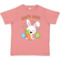 thumbnail image 3 of Inktastic Happy Easter Bunny with Eggs and Carrot Boys or Girls Toddler T-Shirt, 3 of 5