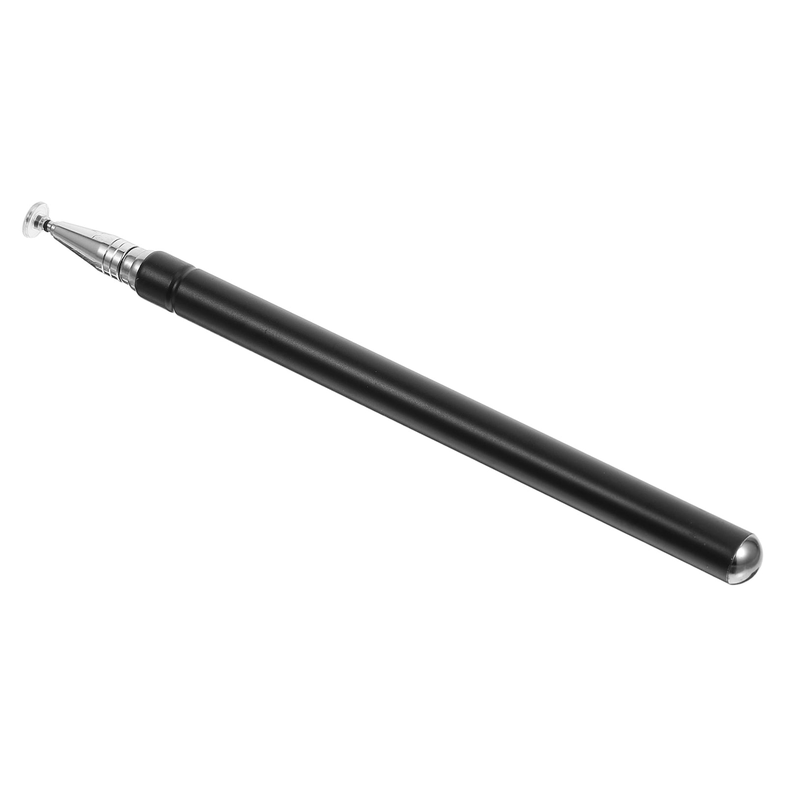 FOMIYES Ergonomic Black Metal Stylus Pen for Tablet with Retractable Tip and Smooth Screen Use