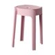 thumbnail image 3 of Taburete redondo de tocador, diseño de moda, fácil de mover, taburete apilable simple para Rosa, 3 of 9