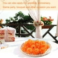 thumbnail image 3 of Marigold Flower Heads Bulk, 100Pcs for Garlands Crafts, Silk Fake Flowers, Orange, 3 of 6