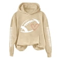 thumbnail image 2 of LIZUOJUN Oversized Football Sweatshirt for Women Game Day Hooded Pullover Game Day Graphic Casual Fall Winter 2026 M, 2 of 9