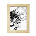 thumbnail image 1 of Chinese Masterpiece Mountains Rivers Drawing Desktop Adorn Photo Frame Display Art Painting Wooden, 1 of 3