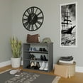 thumbnail image 4 of Ada Home Decor Furniture 3 Tier 9 Pair Anthracite Marcey Modern Shoe Rack, 4 of 4