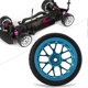 thumbnail image 4 of 4Pcs 1/10 RC Car Wheels Rubber Tires Aluminum Alloy Rims Spare Parts (Blue Concave), 4 of 4