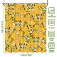 thumbnail image 5 of Ikfashoni Yellow Shower Curtain with Hooks,13pc Waterproof Fabric Bathroom Curtain, 72"X72", 5 of 8