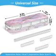 thumbnail image 3 of Plastic Pencil Box Large Capacity Pencil Boxes Clear Boxes with Snap-Tight Lid Stylish Office Supplies Storage Organizer Box Beautiful Pink Hummingbird, 3 of 7