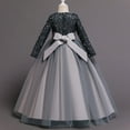 thumbnail image 4 of Elegante vestido de princesa de encaje, vestidos con bordados de flores para niñas, vestidos vintage para niñas, vestidos para fiesta de Navidad, vestido de baile rojo, 4 of 5