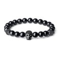 thumbnail image 1 of Pulsera COAI Crystal Turmalina negra con colgante de calavera, 1 of 7