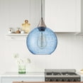 thumbnail image 2 of Aiwen Blue Glass Pendant Light Novelty Hanging Modern Home Light Fixture, 2 of 10