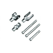 Kuryakyn Tapered Peg Adapters, Male Mount, Chrome