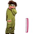 thumbnail image 2 of Big Mouth Monster Onesie, Monster Pajamas, Funny Costume, Oversized Plush Fleece Hooded One Piece Pajamas, 2 of 14