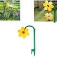 thumbnail image 2 of Crazy Daisy Sprinkler,Funny Garden Sprinkler with 3/4'', 1/2'' Adapter 720° Rotate Sprinklers for Yard Lawn Dancing Sunflower Sprinklers Watering Garden Irrigation, Yellow, 2 of 8
