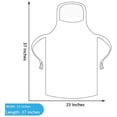 thumbnail image 2 of 100 Pcs Clear Plastic Polyethylene Waterproof Disposable Aprons For Cooking, Painting, 2 of 5