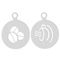 thumbnail image 2 of 2Pcs Creative Coffee Stencils Latte Art Stencils Powdered Sugar Sieve Template, 2 of 5