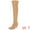 Nude, variant on DARING DIVA Women's Thigh High Lace Up Stiletto Heel Over Knee High Boots Nude 7