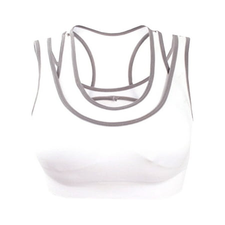 

Dadaria Sports Bras for Women High Support Women Wire Free Mesh Sports Underwear Yoga Running Quick Drying Vest Bra White M Women