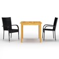 thumbnail image 3 of vidaXL Patio Dining Set Outdoor Dining Table and Chairs Patio Conversation Set, 3 of 34