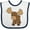 White and Navy, variant on Inktastic Cute Moose Boys or Girls Baby Bib