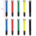 thumbnail image 1 of 10Pcs Nylon Cable Ties Reverse Buckle Strap 2cm Width Reusable Magic Self Adhesive Tape Fastener Hook Loop Fixed Strap Durable 20x2cm-Mixed color 10Pcs, 1 of 6