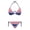 American Flag Print, variant on Ladies Gothic Skull Print Two Piece Bikini Set Swimsuit Lightweight Triangle Halter Bathing Suit Swimwear for Women