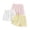 Pink, variant on JOANKDMI 3-Pack Girls Under Dress Shorts Pointelle Knit Safety Pants Elastic Waist Breathable Summer Playwear Lounge Sleep Bottoms with Cute Bow Detail Multipack Activewear