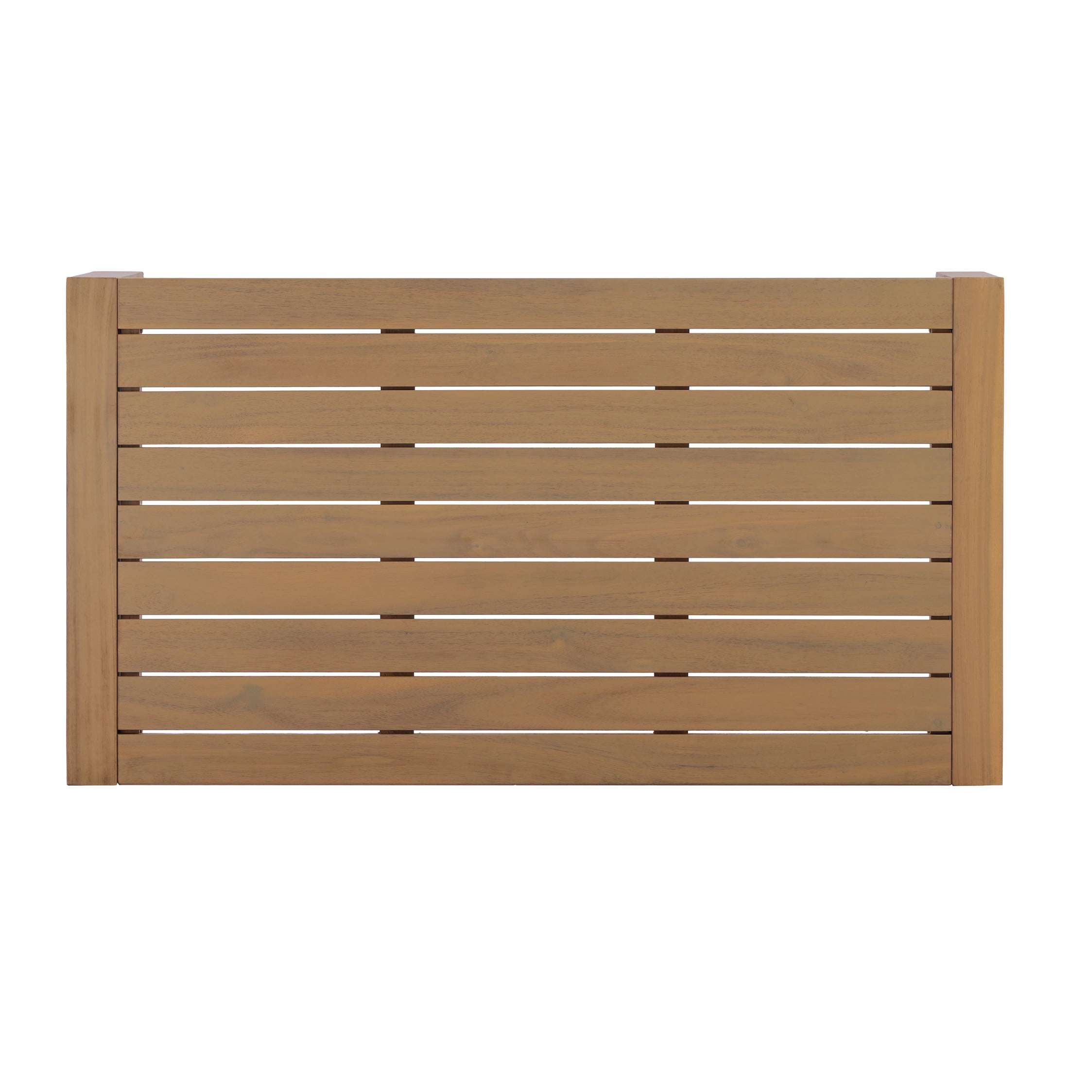 Christopher Knight Home 43.31" Outdoor Coffee Table with Slatted Water-Draining Top, Light Teak