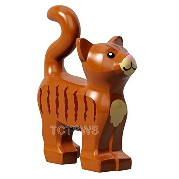 LEGO Animal Standing Cat Kitten Dark Orange Pet from Minifigures ...