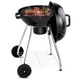 thumbnail image 2 of Gymax Barbecue au Charbon de Bois 18,5 Pouces pour Cuisine Extérieure avec Roues Noir, 2 of 10
