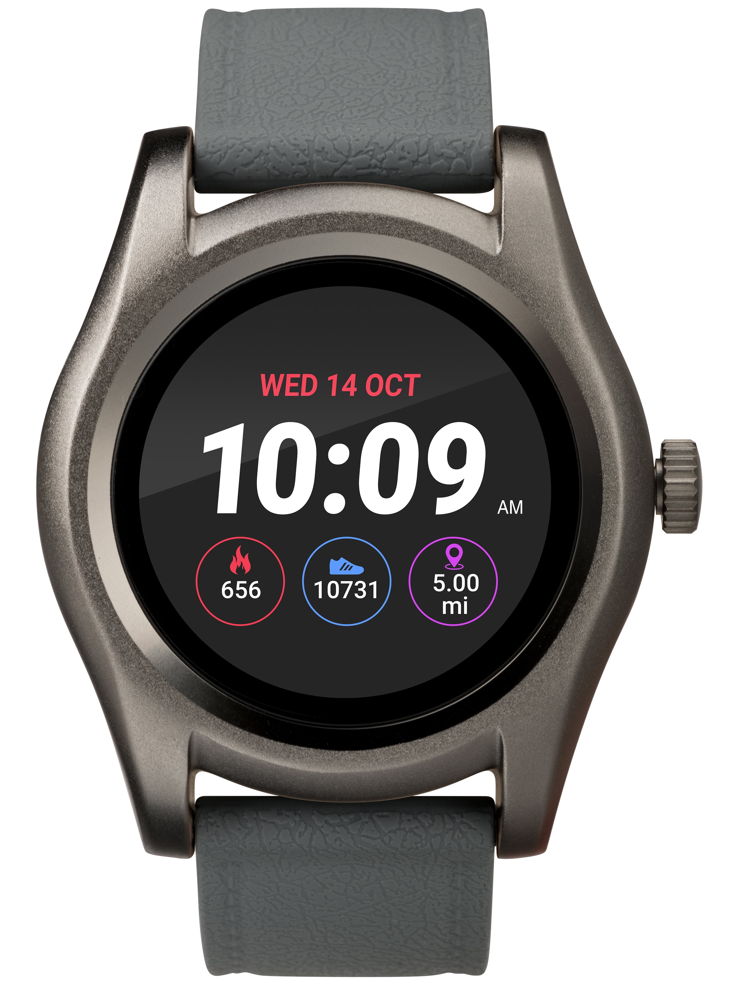 iConnect By Timex Classic Round Smartwatch with Heart Rate & Two-Way Bluetooth Calling 45mm