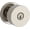 Polished Nickel (Lifetime), variant on Baldwin Reserve Contemporary Knob - Keyed Entry - Round Rose, Satin Brass (Lifetime)