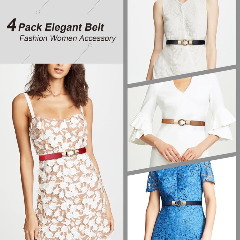 Women Skinny Belt for Dresses Retro Stretch Ladies Waist  display picture 3