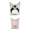 thumbnail image 1 of 3 Sprouts Baby Laundry Hamper Storage Basket Organizer, Penguin & Swan (2 Pack), 1 of 7