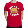thumbnail image 2 of Sun’s Out, Buns Out Burger Men's T-shirt, 2 of 3