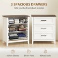 thumbnail image 4 of HOMCOM Commode pour Chambre avec 3 Tiroirs pour Salon, Garde-Robe, Buanderie, 4 of 10