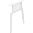 thumbnail image 4 of Metal Table Legs 28Inch Heavy Duty Metal Trapezoid Desk Legs with Adjustable Feet Pads for Dining Table, Coffee Table, End Table, Kitchen Furniture Legs, Outdoor Table Legs, Set of 2, White, 4 of 9