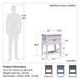 thumbnail image 4 of Ameriwood Home Franklin Accent Table with 2 Drawers, Lavender, 4 of 8