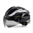 thumbnail image 1 of Casco de Bicicleta, Casco de Bicicleta con Gafas de Luz Trasera Casco de Bicicleta de MontañA Ajustable para Adultos Hombres Mujeres Gris, 1 of 5