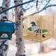 thumbnail image 5 of 1 juego de jaula de bambú para loros con gancho para colgar, para uso en interiores y exteriores., 5 of 7