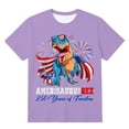 thumbnail image 4 of WAYUTE Boys Patriotic Graphic T Shirts for Kids Independence Day Holiday Short Sleeve Tee Youth Versatile Casual Outdoor, 4 of 4