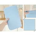 thumbnail image 4 of Dish Drying Mat, Absorbent Microfiber Kitchen Mat with Lanyard Design, Stone Drying Mat for Kitchen Counter Blue 19.7*15.0 inch, 4 of 6