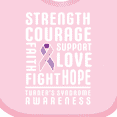 thumbnail image 4 of Inktastic Turners Syndrome Awareness Strength Courage Support Boys or Girls Baby Bib, 4 of 4