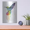thumbnail image 4 of Luxe Metal Art ' Rainbow Hummingbird' by Olga Shvartsur, Metal Wall Art, 12"x16", 4 of 9