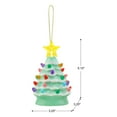 thumbnail image 2 of Mr. Christmas 5" Nostalgic Ceramic Lit Tree Ornament, Seafoam Green, 2 of 3