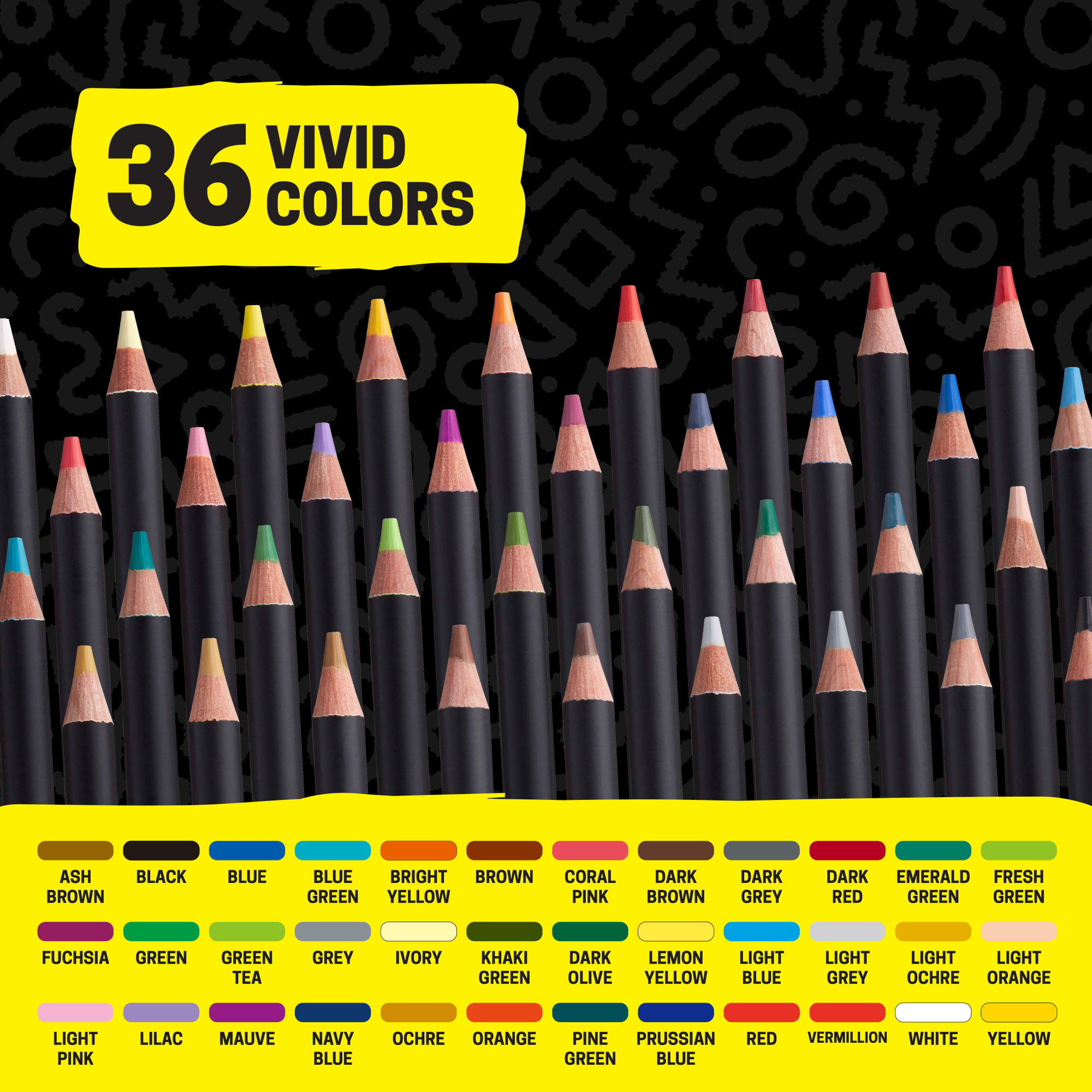 POSCA 36-Count Colored Pencils, 4.0mm Lead photo 6