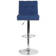 thumbnail image 2 of Ravello Contemporary Adjustable Height Barstool with Accent Nail Trim in Beige Fabric, 2 of 5