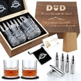 thumbnail image 1 of Set de regalo de whisky EXREIST con piedras y vasos de acero inoxidable, 1 of 8